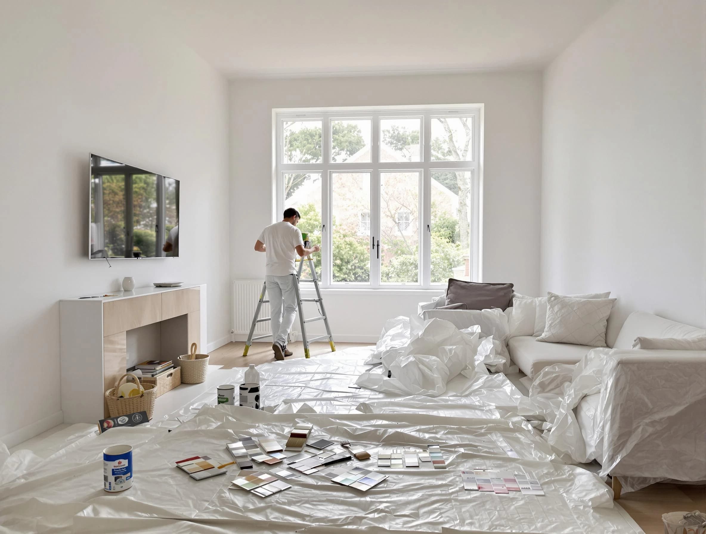 Scottsdale House Painters professional applying interior paint in Scottsdale, AZ