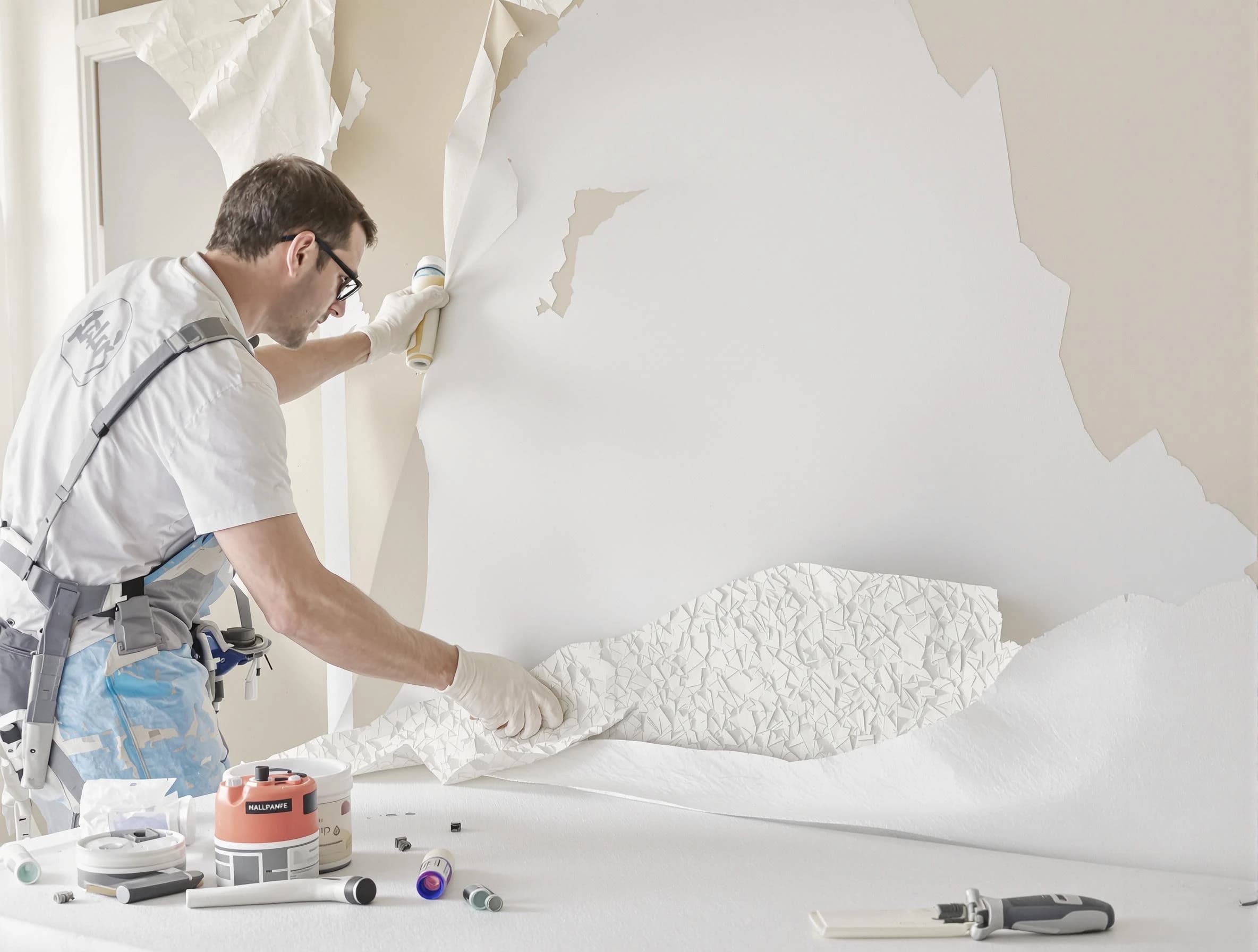 Detailed wallpaper removal and wall prep by Scottsdale House Painters in Scottsdale